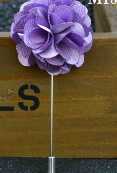 Lilac Flower Fabric Lapel Pin