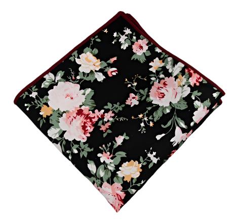 Light Pink Floral Pocket Square