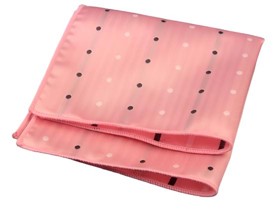 Light Pink Polka Dots Pocket Square