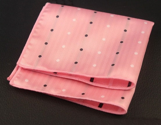 Light Pink Polka Dots Pocket Square