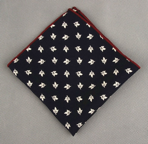 Printed Leaf Pocket Square