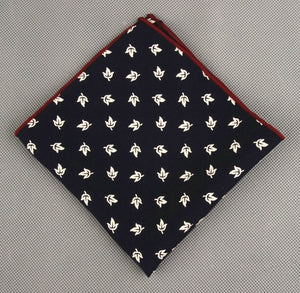 Printed Leaf Pocket Square