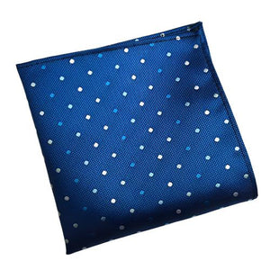 Dark Blue Mini Polka Dots Pocket Square