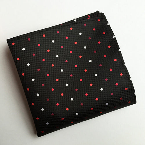 Red & White Mini Polka Dots Pocket Square