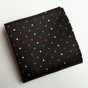 Red & White Mini Polka Dots Pocket Square