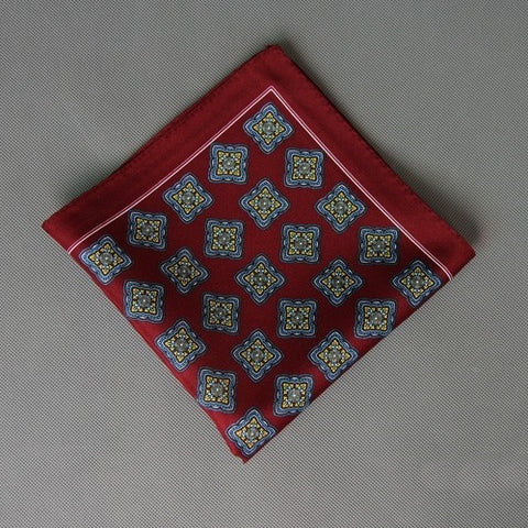 Vintage Wine Red Pocket Square