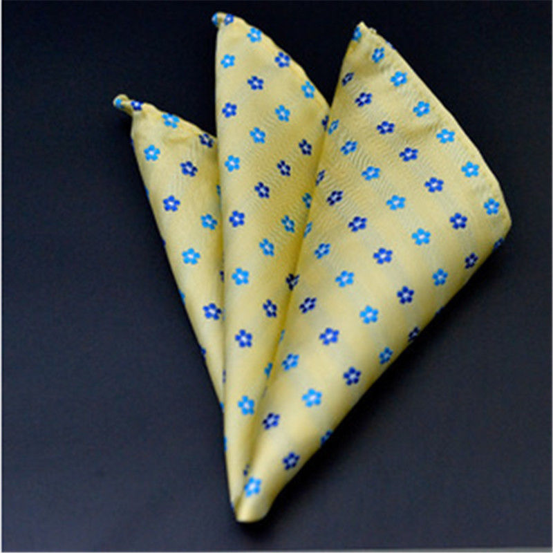 Yellow Floral Pocket Square