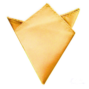 Gold Satin Pocket Square