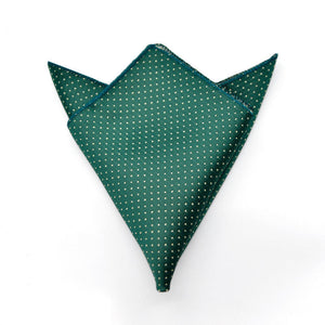 Green dotted Pocket Square