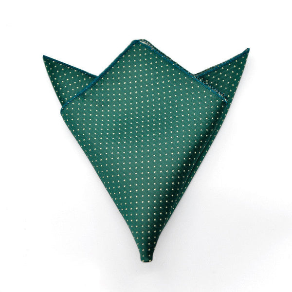 Green dotted Pocket Square