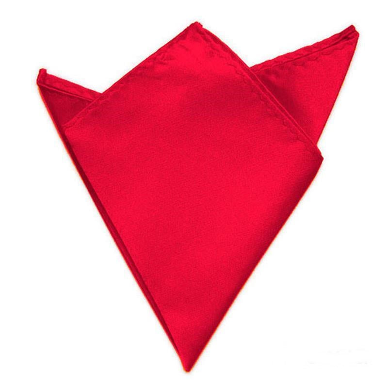 Red Satin Pocket Square