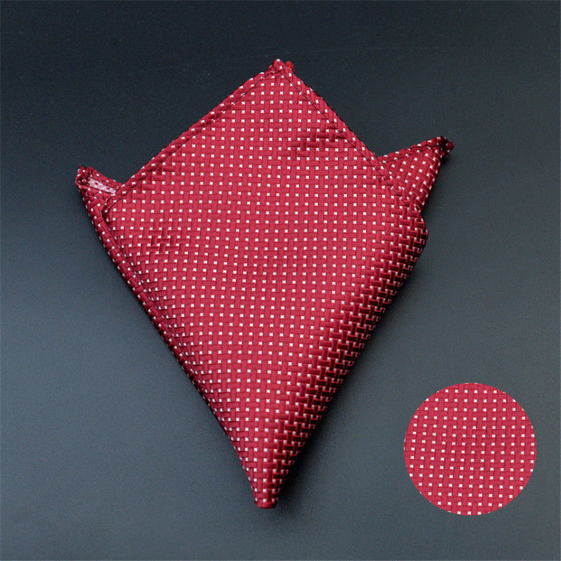 Diagonal Cotton Duck Weave detail Pocket Square
