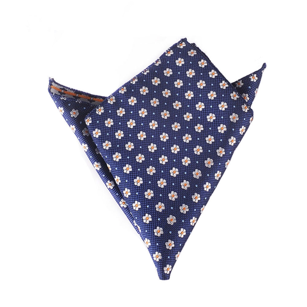 Geometric Flowers Pocket Square