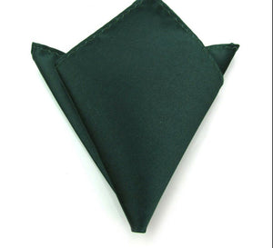 Green Satin Pocket Square