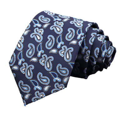Blue Paisley Regular Tie