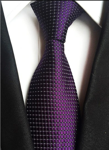 Purple Dotted Regular Tie