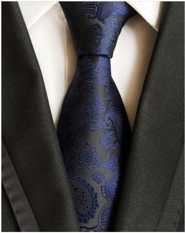 Blue Paisley Regular Tie