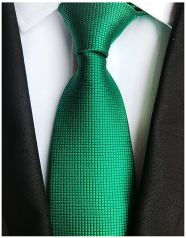 Green Squares Regular Tie