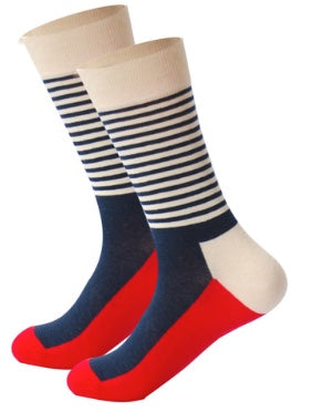 Stripe & Color Block (2) Socks