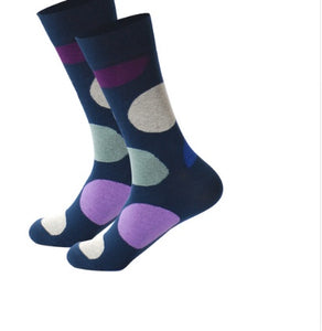 Color Block with Dots Socks (1)