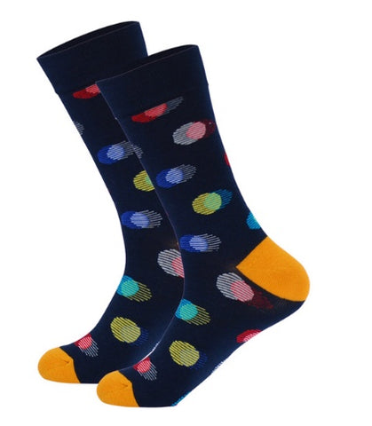 Pin Stripe Polka Dot Eclipse Socks