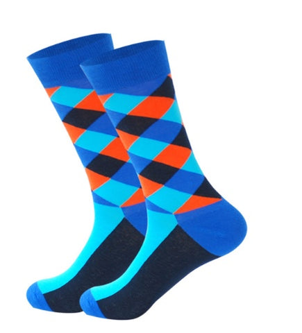 Diagonal Checks Socks (1)