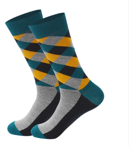 Diagonal Checks Socks (2)