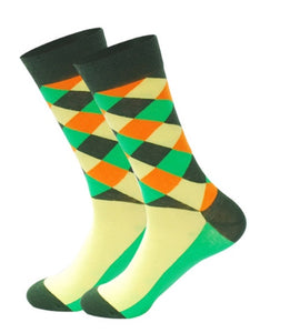 Diagonal Checks Socks (3)