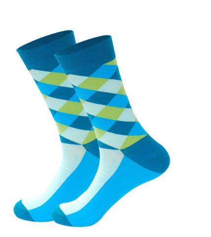 Diagonal Checks Socks (4)