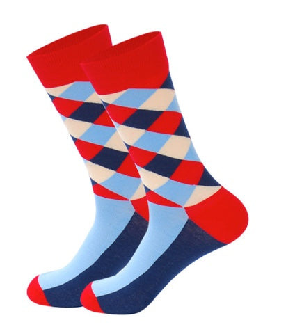 Diagonal Checks Socks (5)