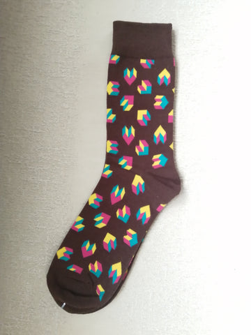 Geometric Heart (1) Socks