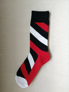 Thick Diagonal Stripes Socks