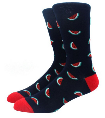 Watermelon Slices Novelty Socks