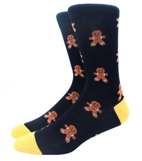 Gingerbread Man Novelty Socks