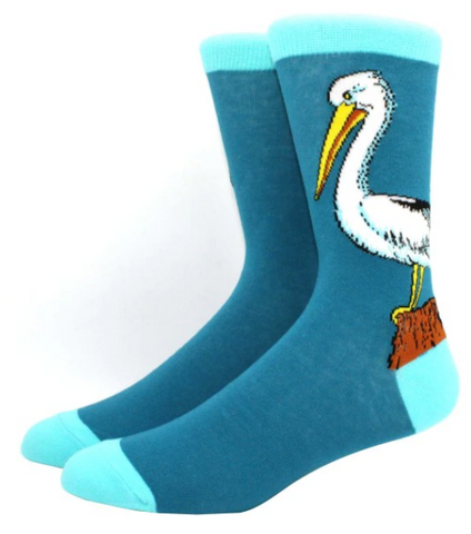 White Stork Bird Novelty Socks