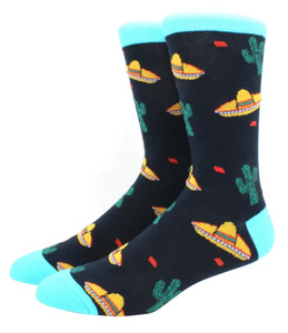 Sombrero & Cactus Novelty Socks