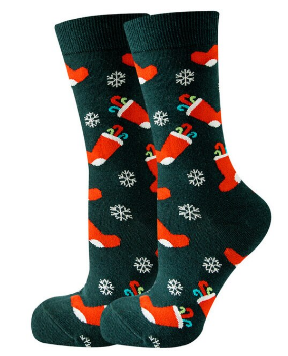 Candy Cane Stockings Christmas Novelty Socks