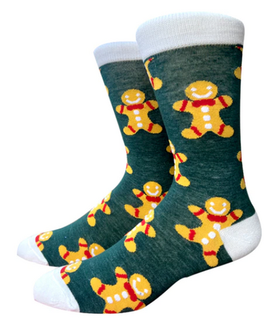 Gingerbread Man Christmas Novelty Socks