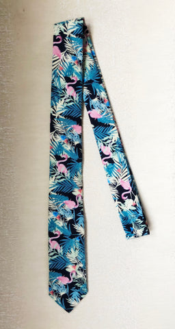 Flamingo Wilderness Skinny Tie