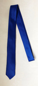 Royal Blue Silk Skinny Tie