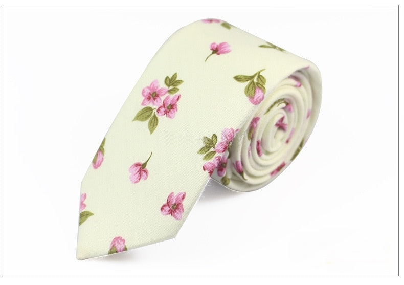 Floral Skinny Tie 12
