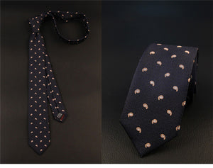 Paisley Spotted Skinny Tie