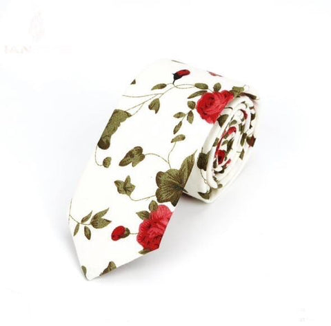 Floral Skinny Tie 37