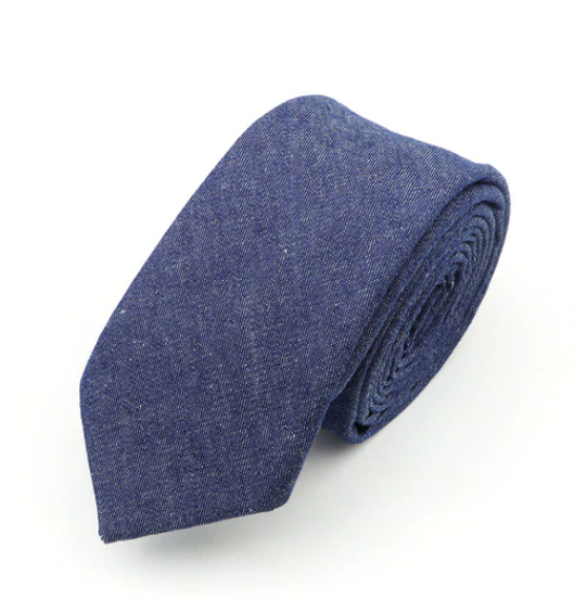 Denim Skinny Tie 2