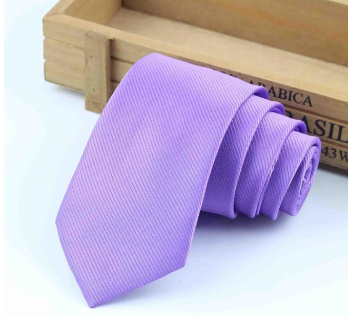 Violet Purple Textured Skinny Tie