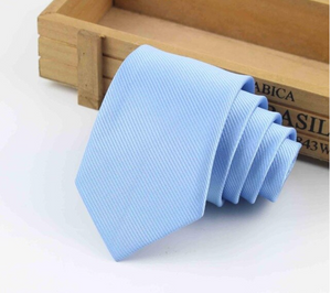 Light Blue Textured Skinny Tie