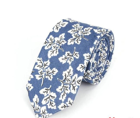 Floral Skinny Tie