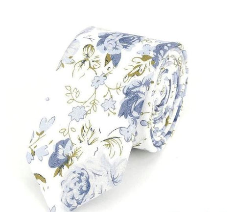 Floral Skinny Tie