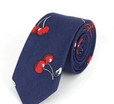 Cherry Skinny Tie