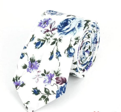 Floral Skinny Tie